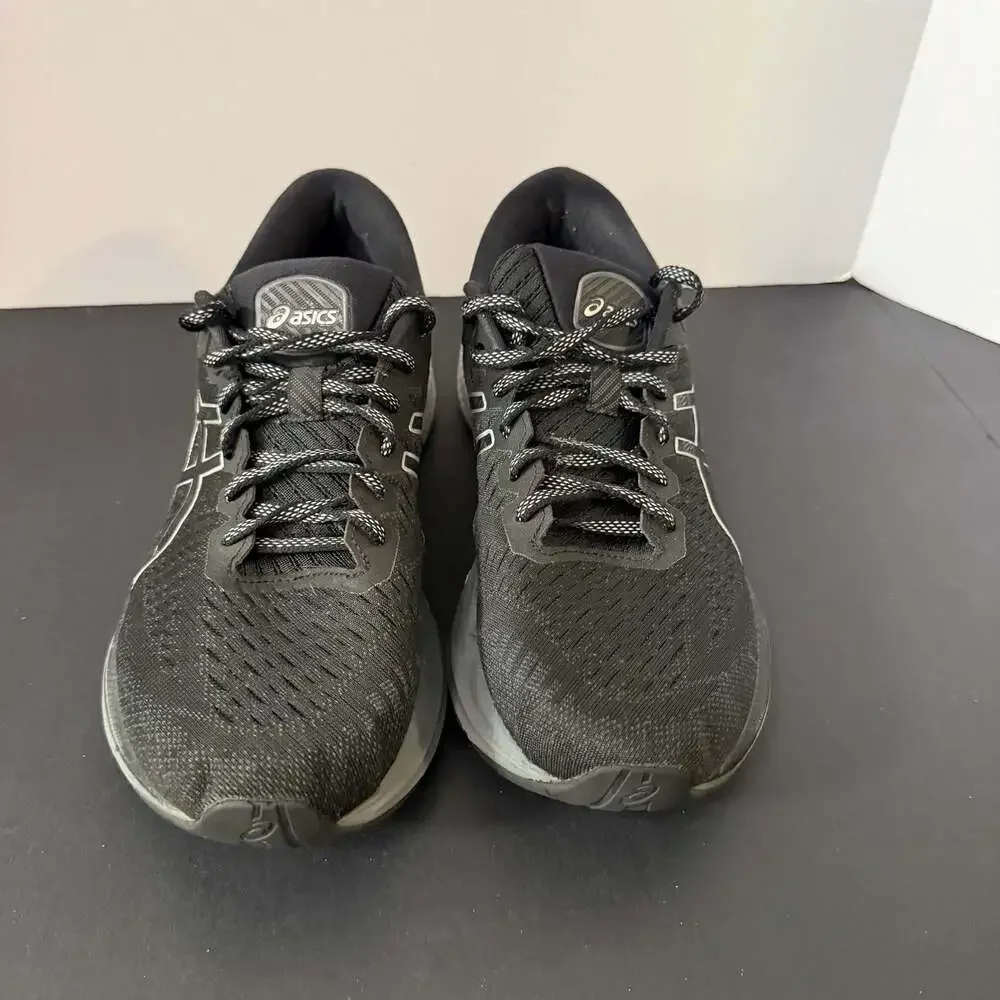 Asics GelKayano 27 Womens Running Shoes Black Silver Athletic Sneakers Size 10.5